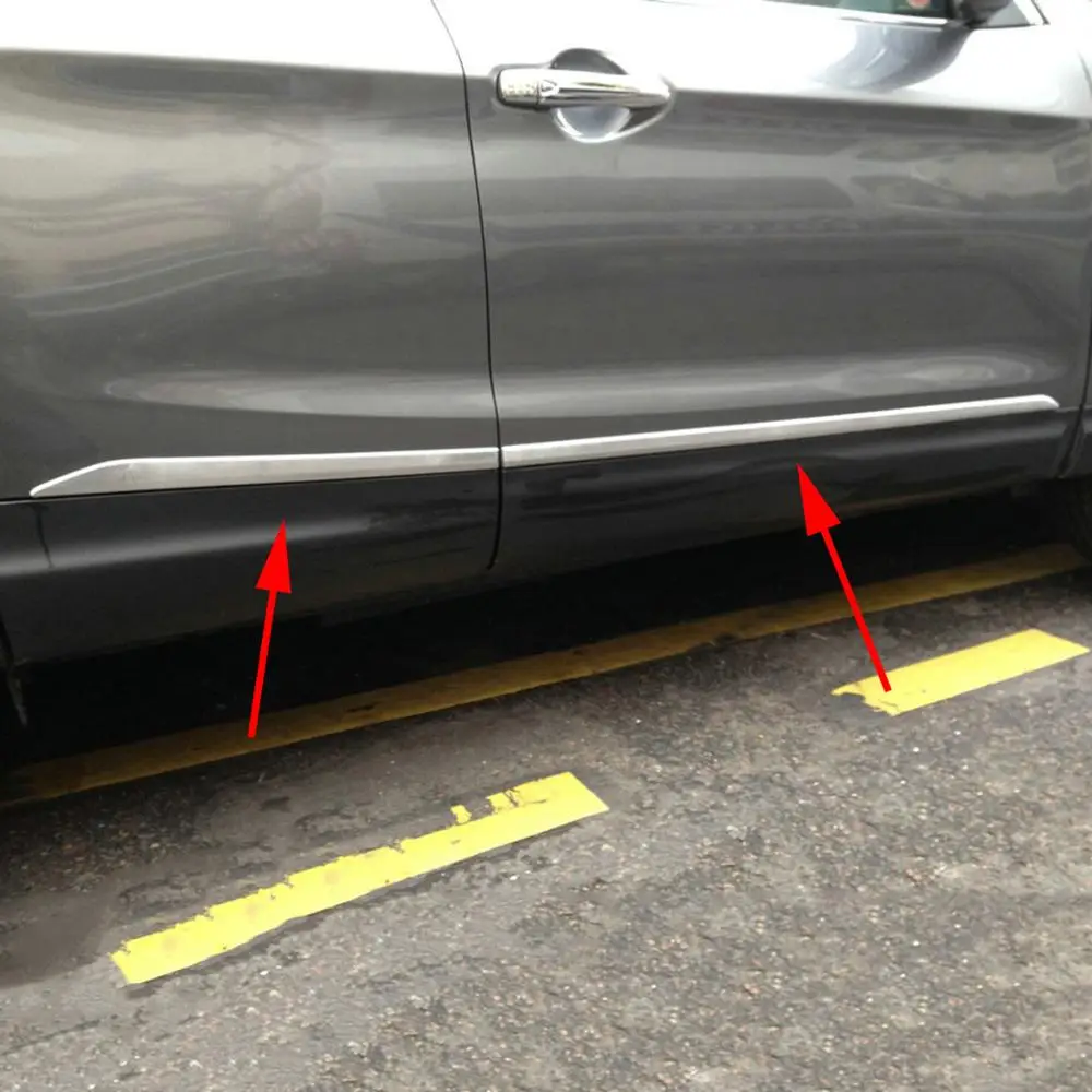 Автомобильные аксессуары хромированная Боковая дверь Накладка для Nissan Qashqai J11 Rogue