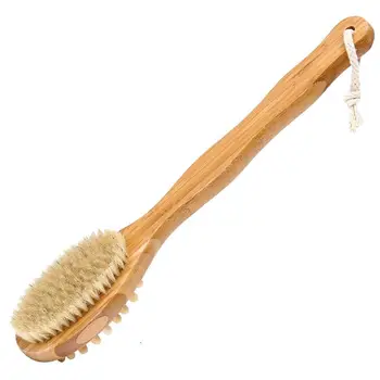 

Body Brush, Bath Brush, Health Brush Long Handle Brush for Back, Natural Bristles Body Brush, Wooden Brush Bathroom Shower Sleev