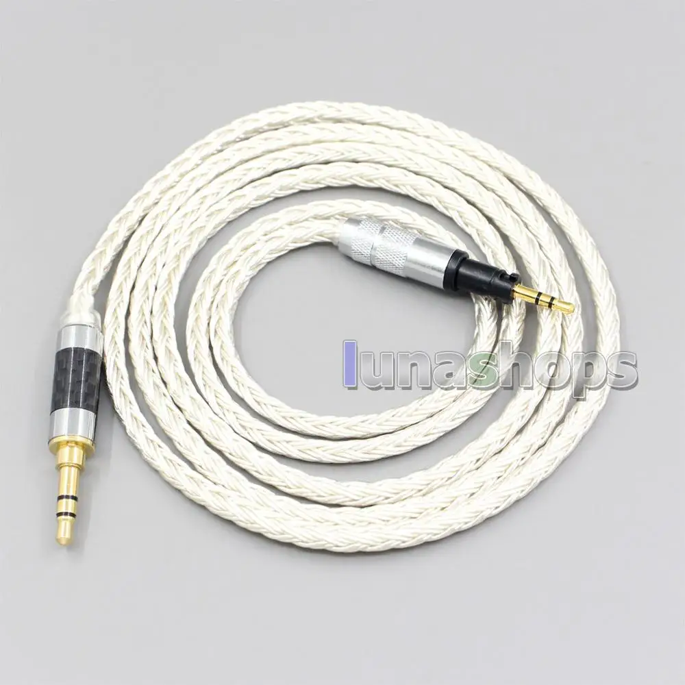 LN007209 16 Core OCC Silver Plated Headphone Earphone Cable For Sennheiser Momentum 1 0 2 0 On Ear Headphone Headset