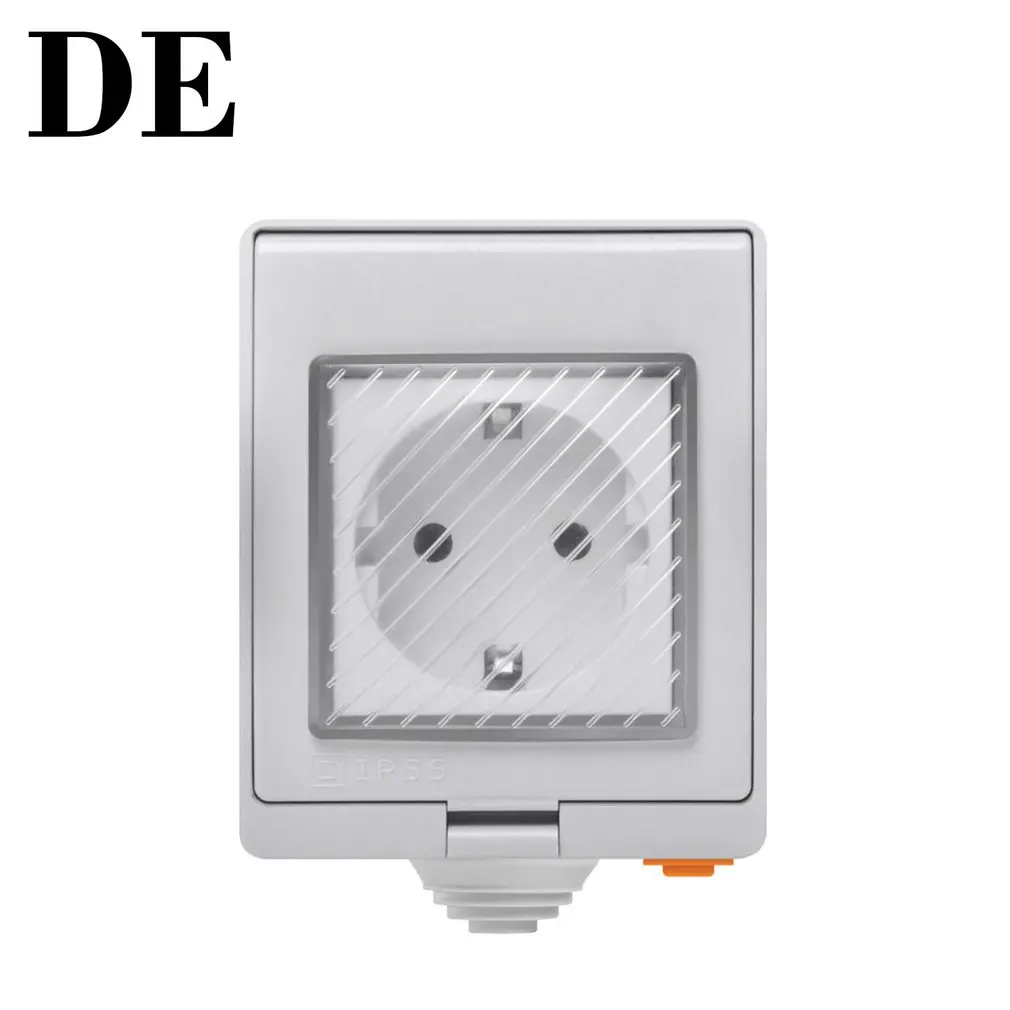 DE Plug Sonoff S55 Wi-Fi умная водонепроницаемая розетка домашняя умная телефонная розетка с дистанционным управлением Водонепроницаемая умная розетка - Комплект: DE Plug