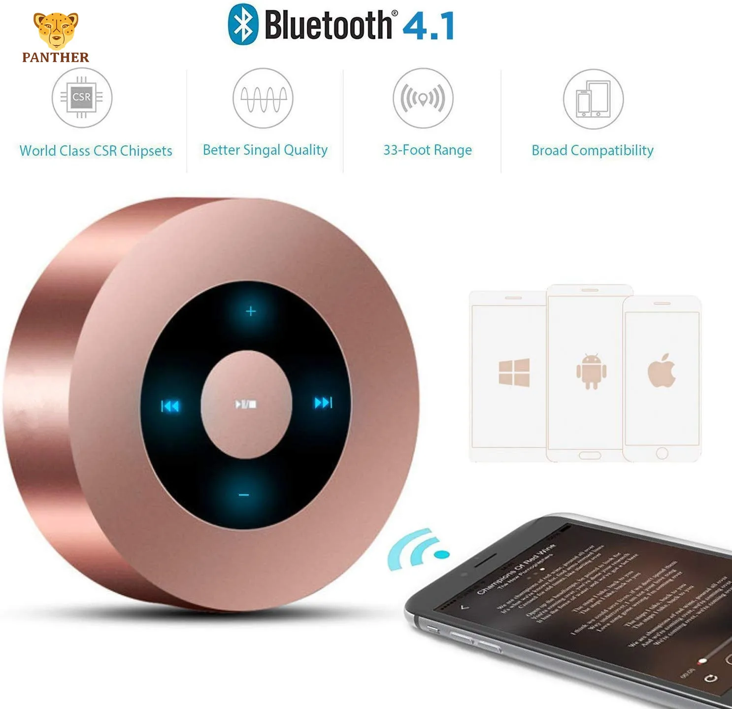 Светодиодный bluetooth-динамик с сенсорным дизайном, портативные беспроводные портативные колонки, Поддержка вызовов громкой связи, TF карта, стерео музыка с HD звуком