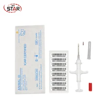 70 шт. FDX-B микрочип rfid шприц для животных 1,25*7/1,4*8/2,12*12 мм чипы для собак 134,2 кГц инжектор для домашних животных стерильный шприц для кошек и овец