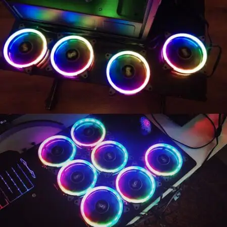 Darkflash DR12 pro aura синхронизирующий компьютер чехол Вентилятор охлаждения RGB