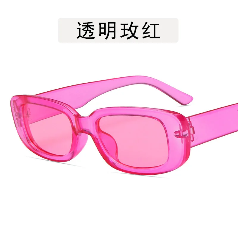 Sunglasses Colored Luxury Zonnebril Dames Rechthoek Trending Products 2020 Personalized Square-frame Fashion Sunglasses Uv400 large sunglasses Sunglasses