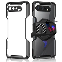 Чехол ZSHOW для ROG Phone 5, армированный чехол, совместимый с кулером воздуха, совместим с рамой из ТПУ и прозрачной акриловой защитой от падения
