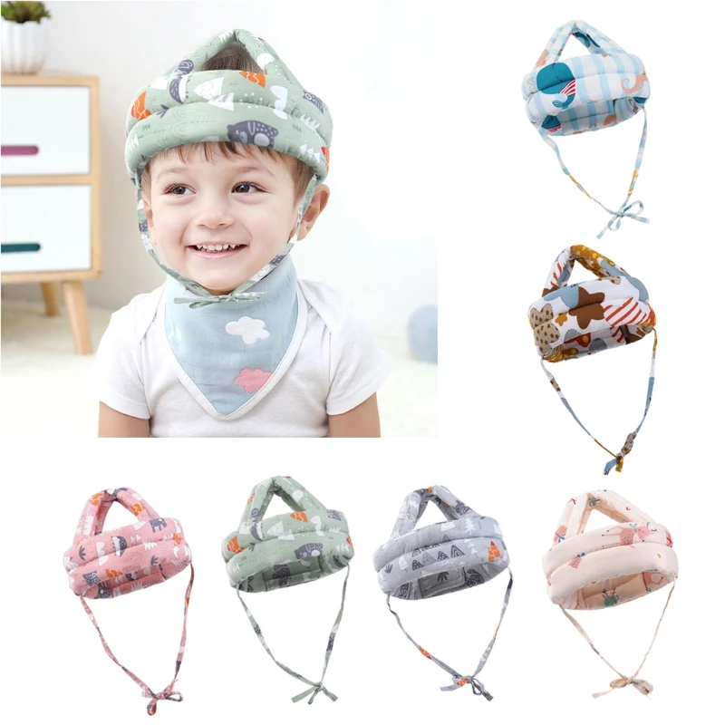Baby Toddler Cap Anti-collision Protective Hat Baby Safety Helmet Soft Comfortable Head Security & Protection - Adjustab pacifier for baby