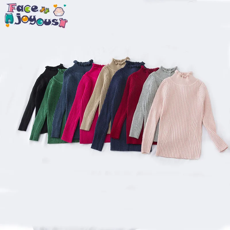 

Children's Sweaters Kids Boys Girls Knitted Sweater Autumn Toddler Sweaters Slim Knitwear Pullover Ribbed Pit Cardigan Tops