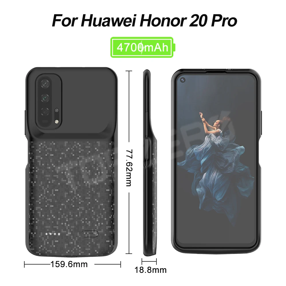 Батарея чехол для huawei Honor 8x 9x 10lite 20pro Сверхлегкий Powerbank чехол для huawei Коврики 20pro Nova 3i 4e P20lite P30pro Y7