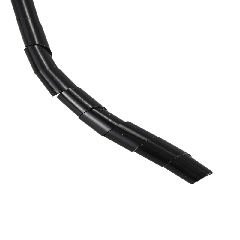 21M 68 Ft PE Polyethylene Spiral Wire Wrap Tube PC Manage Cable 6mm