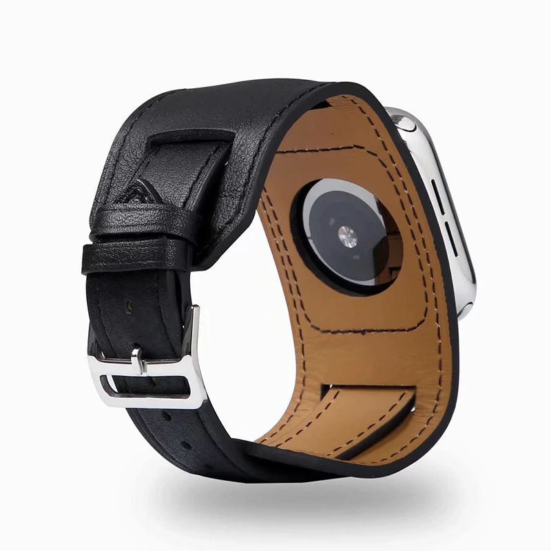 Корова кожаный браслет для наручных часов Apple Watch 5 Группа 44 мм наручных часов iwatch, ремешок серии 4, версия 1, 2, 3, ремешок Смарт ремешок 42 мм петли 38 мм Замена 40 мм