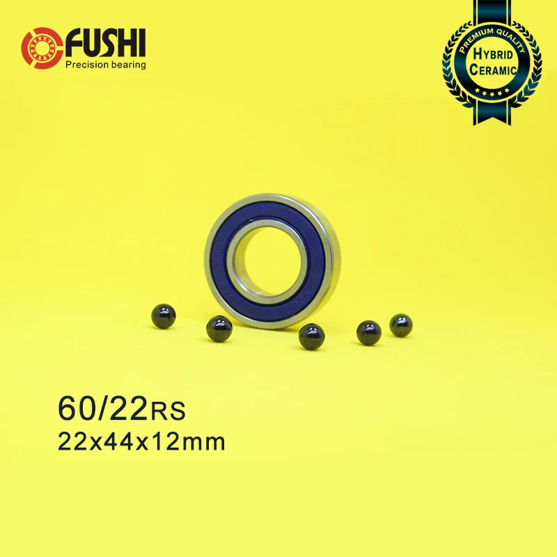 60/22 Hybrid Ceramic Bearing 22*44*12 mm 1PC Race Bike Front Rear Wheel 60 22 2RS LUU Hybrids Si3N4 Ball Bearings 60/22RS |