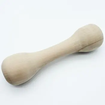 

Wooden Solid Wood Dumbbells Pet Supplies Training Tools