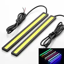 1pc COB LED Car Lamp External Lights Auto Waterproof Car Styling Daytime Driving Fog Lights Vehicle Running Light Car Gadgets