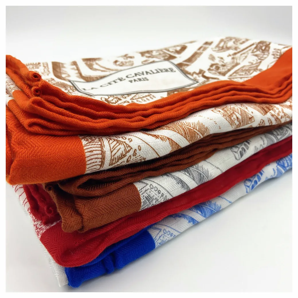 New Silk Scarf Cashmere Scarves 130cm Woman Neckerchief High Quality Kerchief Femininity Hand Towel Fashion Valentines Gift