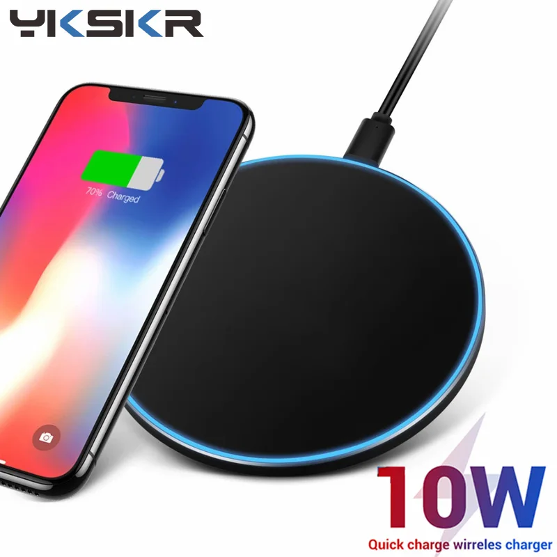 

Wireless Charger 10W For Samsung S9 S10+ Note 9 8 Mirror Wireless Charging Pad 7.5W for iPhone 11 Pro MAX X XS Max XR 8 7 Plus