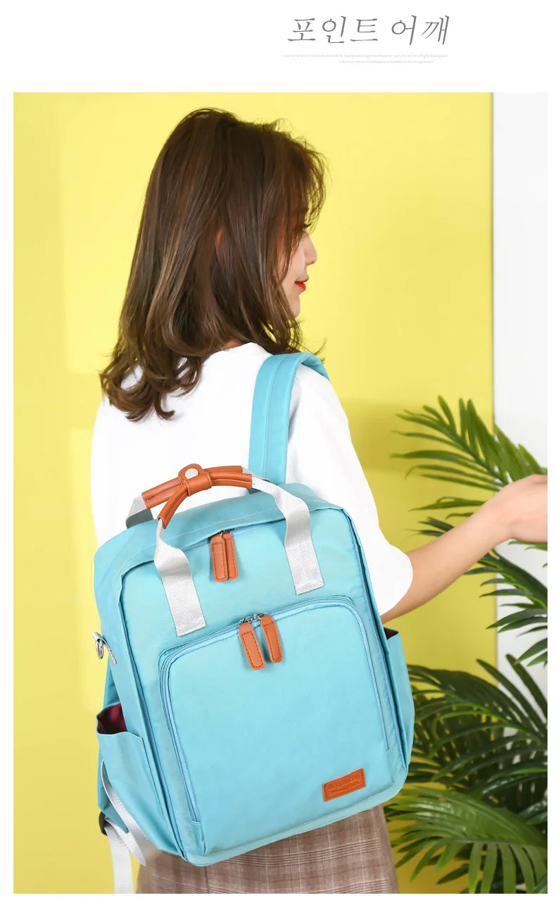Hot Mom Backpack Versitile Fashion Large-Volume Multi-functional Waterproof Diaper Bag Infant Storage MOTHER'S Bag