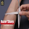 JAPAN 440C Damascus hair scissors professional high quality 6 inch hairdressing laser razor blade cutting thinning barber shears ► Photo 1/6