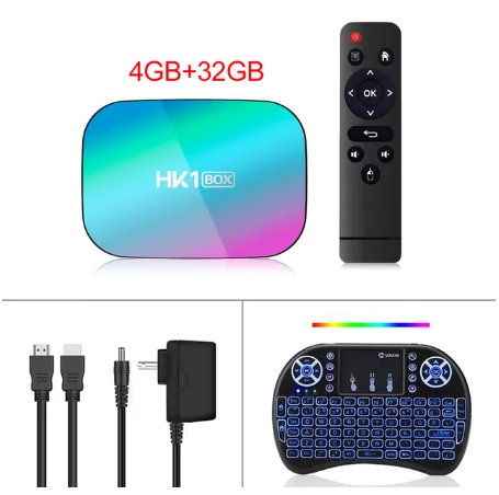 HK1 коробка Android 9,0 Смарт ТВ коробка AmlogicS905X3 телеприставка 4 ГБ 32 ГБ 64 Гб 128 ГБ 2,4G/5G AC Wifi 1000M BT4.0 4k медиаплеер Hk1Box - Цвет: 4G32G I8backlit