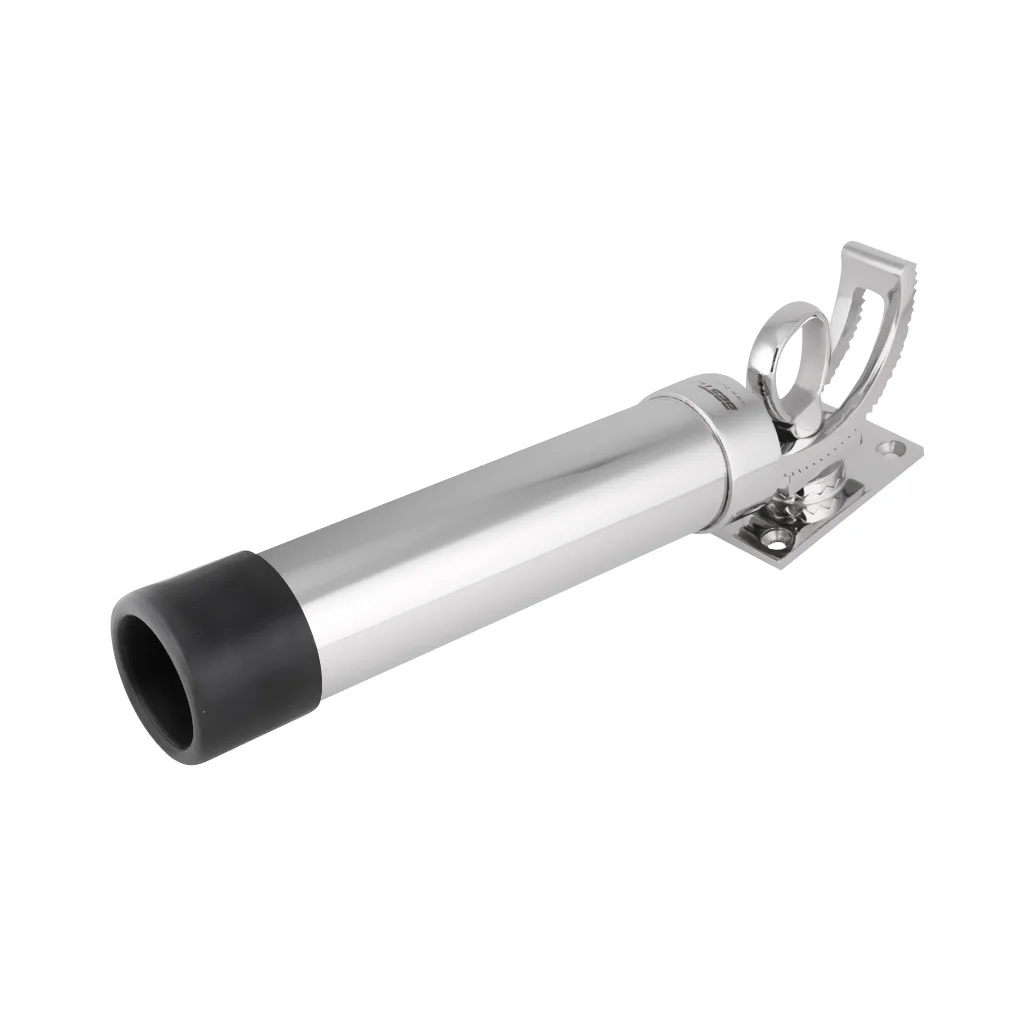 

Stainless Steel Boat Clamp On Fishing Rod Holder for Rails 3/4'' to 1'', 360 Degree Rotatable