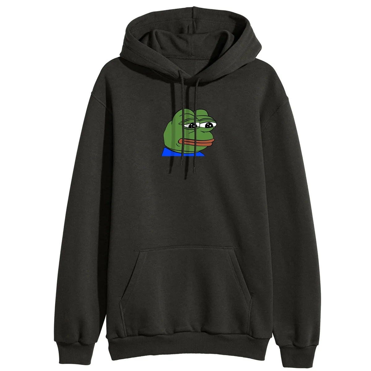Женская спортивная одежда с принтом «Sad Frog», толстовки женские, кавайные, в стиле хип-хоп, флисовые зимние толстовки с капюшоном, свободные толстовки с капюшоном для фитнеса, пуловеры