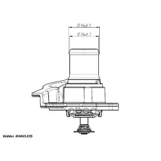 Термостат Wahler 41093782d Wahler арт. 41093782D