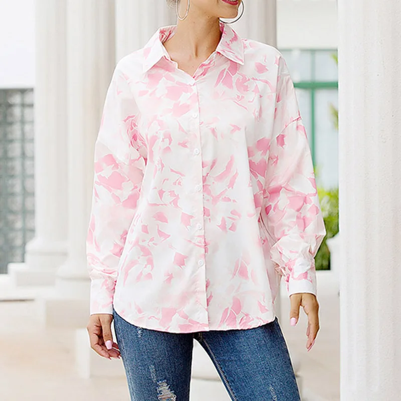 

Feminine Blouse Women's Shirt Print Autumn Womens Tops and Blouse Long Sleeve Fashion Woman Blouses 2019 Ladies Top Female New