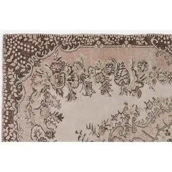 

Handmade Beige Vintage English English Area Rug 165x262 Cm-5'5''X8'7''
