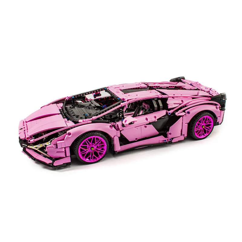 Техническая серия MOC Lamborghinis SIAN FKP37 Roadster RC модель автомобиля набор строительных