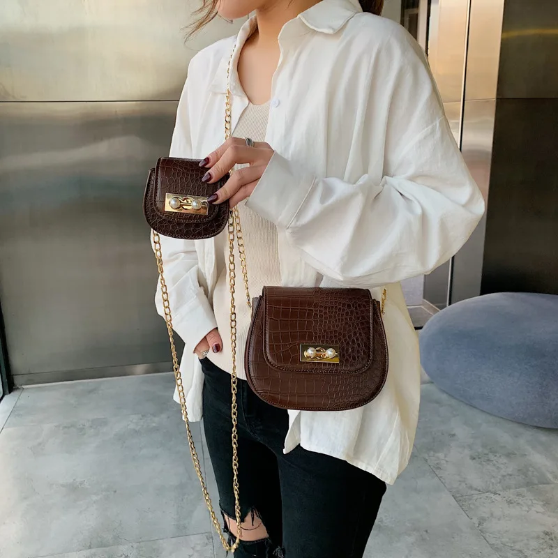 

Parent And Child Mother Saddle Bag Women's Chain Shoulder Cross-body Hand 2019 New Style Fashion High Grade Sense Western Style