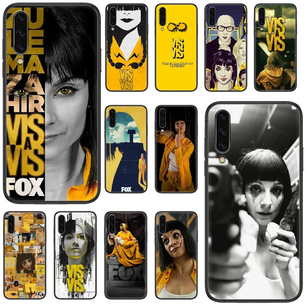 Vis a vis Phone case For Samsung Galaxy A 5 10 20 3 30 40 50 51 7 70 71 E S 4G 16 17 18 black cell cover art coque trend back | Мобильные