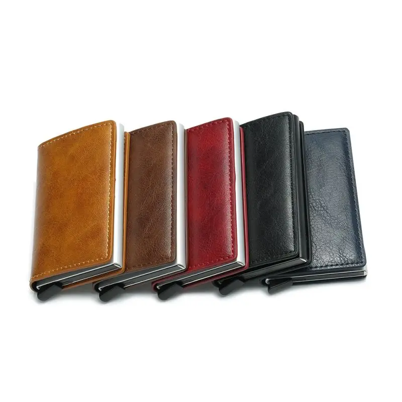 

Super Thin And Beautiful Rfid Aluminum Alloy Card Bag Wallet Credit Card Retro Aluminum Frame Fashion Card Holder Accessories