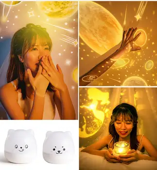 

Kids Christmas Gifts for New Year 2020 Cute Smiley Clouds Stars Moon Appease Glow Night Light Feeding Light Baby Sleeping Toy