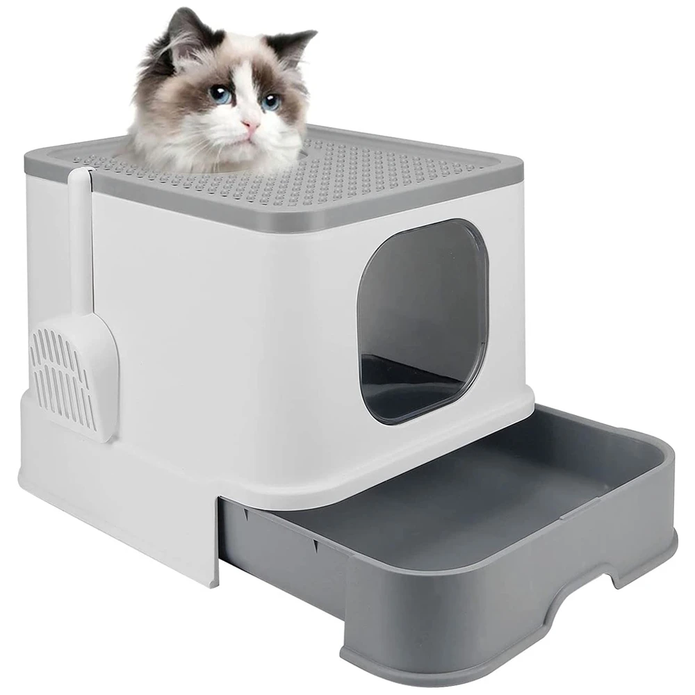 Cat Litter Box Top Entry Cat Sandbox Large Capacity Toilet Tray Anti Splash Drawer Toilet Cats Bedding Training Litter Box Cat Litter Boxes Aliexpress