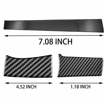 

Carbon Fiber Center Dashboard Console Cover Trim Sticker For Honda Civic 2016-19