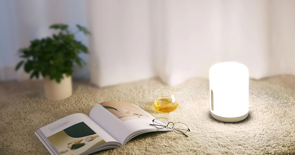 Новая прикроватная лампа xiaomi Mijia 2 Голосовое управление сенсорный переключатель Регулировка приложения цветная светодиодная настольная лампа умный дом xiaomi настольная лампа
