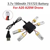 Original 3.7V 180mAh Lipo Battery Charger Sets For A20 A20W Four-axis Drone RC Quadcopter Spare Parts For A20 A20W Drone Battery 1