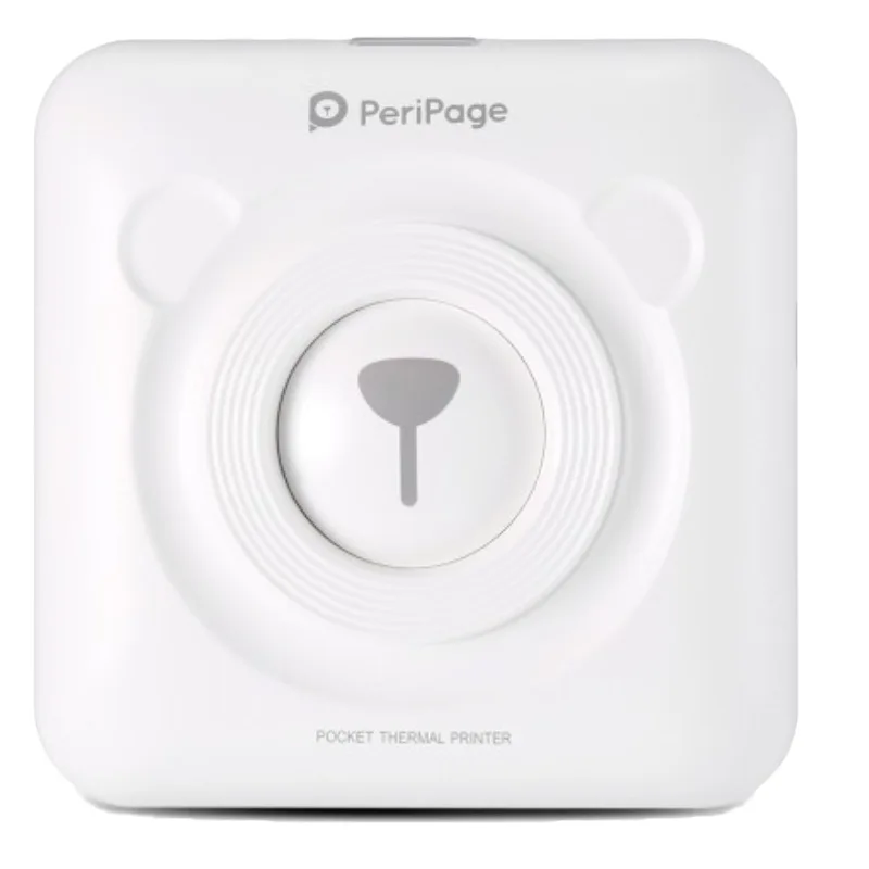 White Standard Set Goojprt A6 Peripage Мини Портативный Bluetooth беспроводной бумажный фотопринтер Карманный термопечать Usb соединение Impresoras Fotos - Цвет: White Standard Set