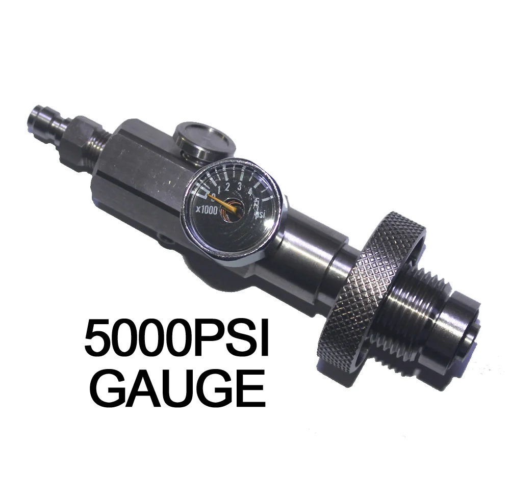 PCP airgun аксессуары для пейнтбола 5000psi/350bar/6000psi gauge HPA & Scuba Air Fill Station Adapter|air filled|paintball