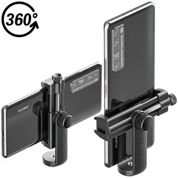 

Phone Holder 360°Universal Horizontal and Vertical Shooting Phone Holder with Cold Shoe 1/4" Tripod Mount