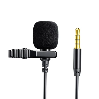 

JOYROOM Live Recording Small Microphone Wired Lavalier Microphone Headset 3.5 Round Hole K Song Mobile Microphone 2M
