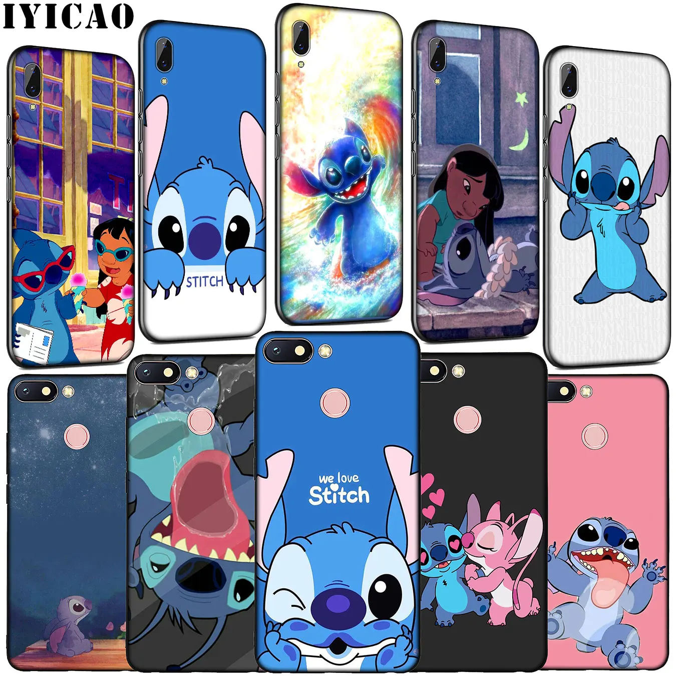 

IYICAO Lilo Stitch Soft Silicone Phone Case for Xiaomi Redmi K20 S2 GO 6A 5A 5 Plus 4A 4X Note 8 7 6 Pro Cover