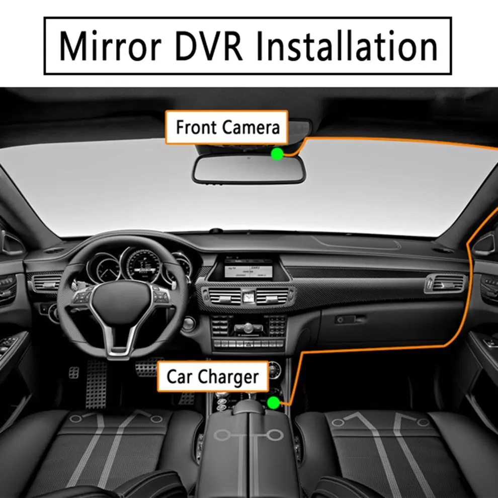 

Weigav T70S 4G Network Mirror Car Camcorder With 7" IPS Touch Display Screen Car DVR Driving Assistance System