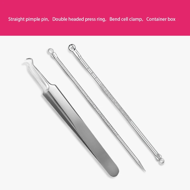 Профессиональный уход за лицом Zit инструмент для удаления прыщей Popping Pin пылесос Extractor набор инструментов