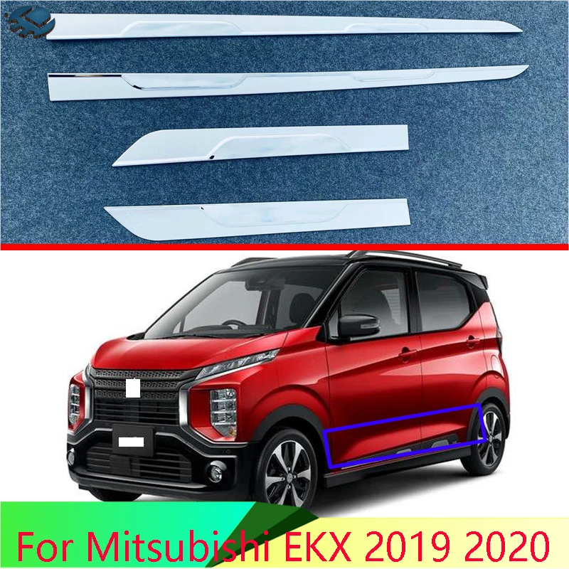 

For Mitsubishi EKX 2019 2020 Car Accessories Car Accessories ABS Chrome Side Door Body Molding Moulding Trim