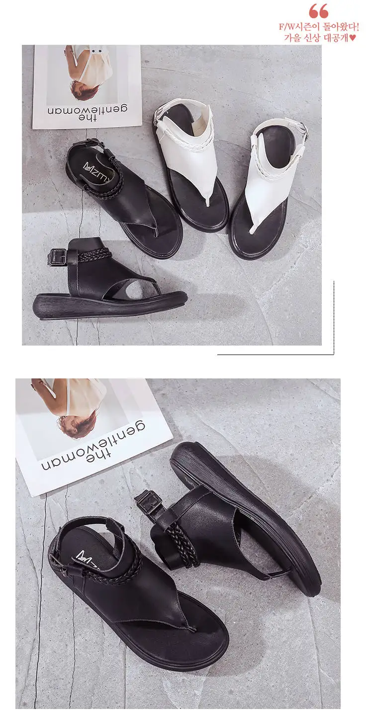 Высококачественная женская обувь на плоской платформе; женские повседневные сандалии с металлическим украшением; ортопедические вьетнамки