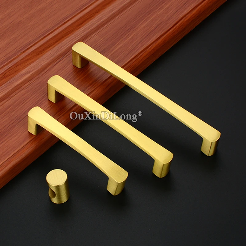 Высокое качество 10 шт. Европейский Твердый латунный шкаф дверные ручки ящик ТВ