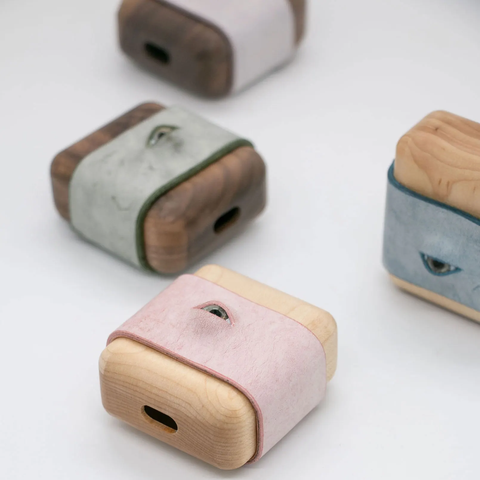 Airpods Pro Case para Meninas Apple Fone de Ouvido Acessórios Anti-queda Airpods de Madeira Couro Real Pro Casekeychain Mão Novo 2023 - Image 6