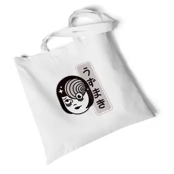 

Fashion Character Printed White Canvas Bag Storage Foldable Large Travel Bag Shoulder Bag Reusable Original Handbag