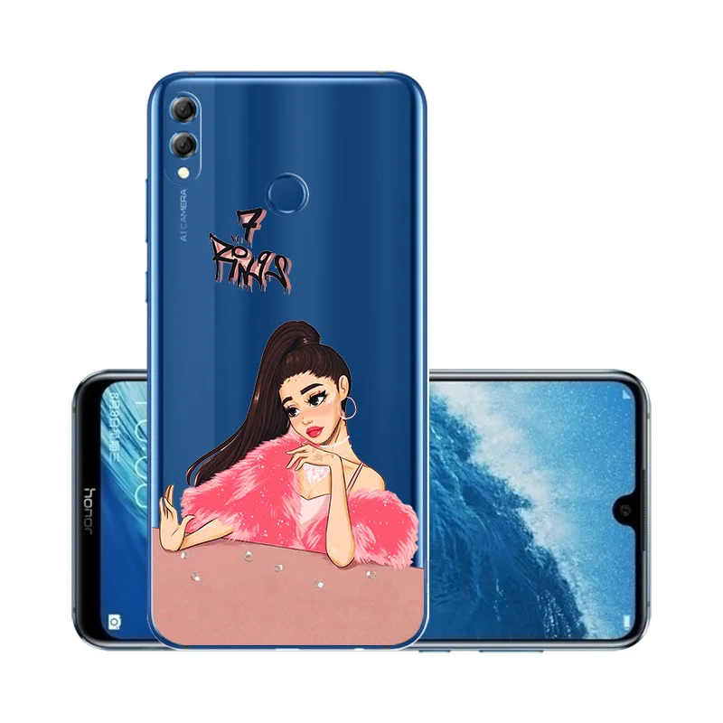 W114 Прозрачный чехол для huawei Honor 8X, чехол для маленькой девочки, Модный Роскошный чехол для мамы huawei Honor 8X Max 8 8A 8C 6X 7X 6A Etui Capa - Цвет: W114