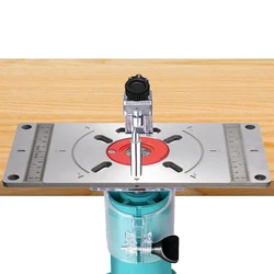 Mesa de alumínio do roteador carpinte placa inserção multifuncional carpintaria bancos carpintaria carpenter máquina aparar placa gravura